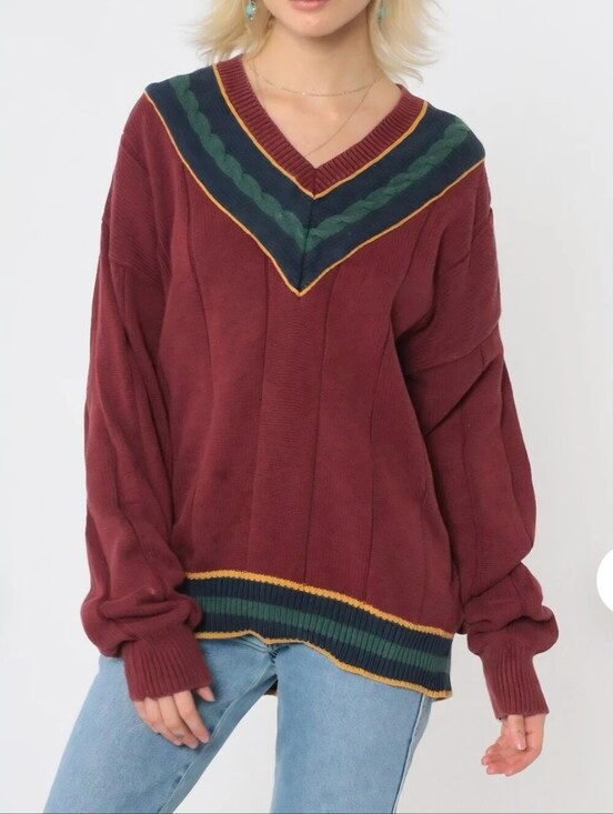 INC International Concepts Other - Vintage Men's Size Large International Concepts V-neck Sweater Academia Preppy